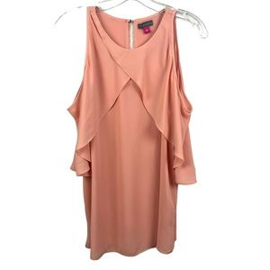 VINCE CAMUTO Womens S Flowy Formal Dress Sleeveless Keyhole Button Back